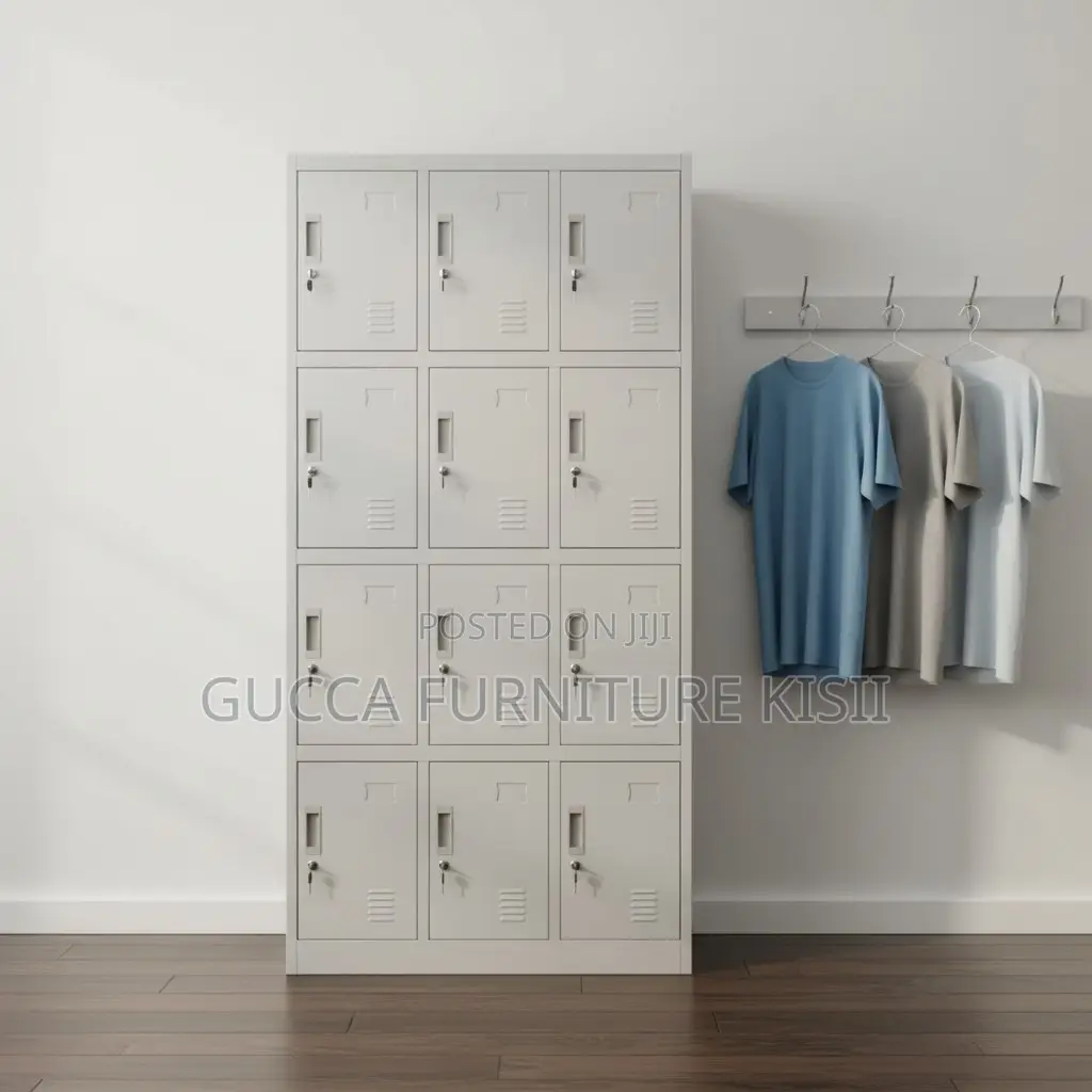 Office Cabinet; 12-Locker Steel Gym Cabinet