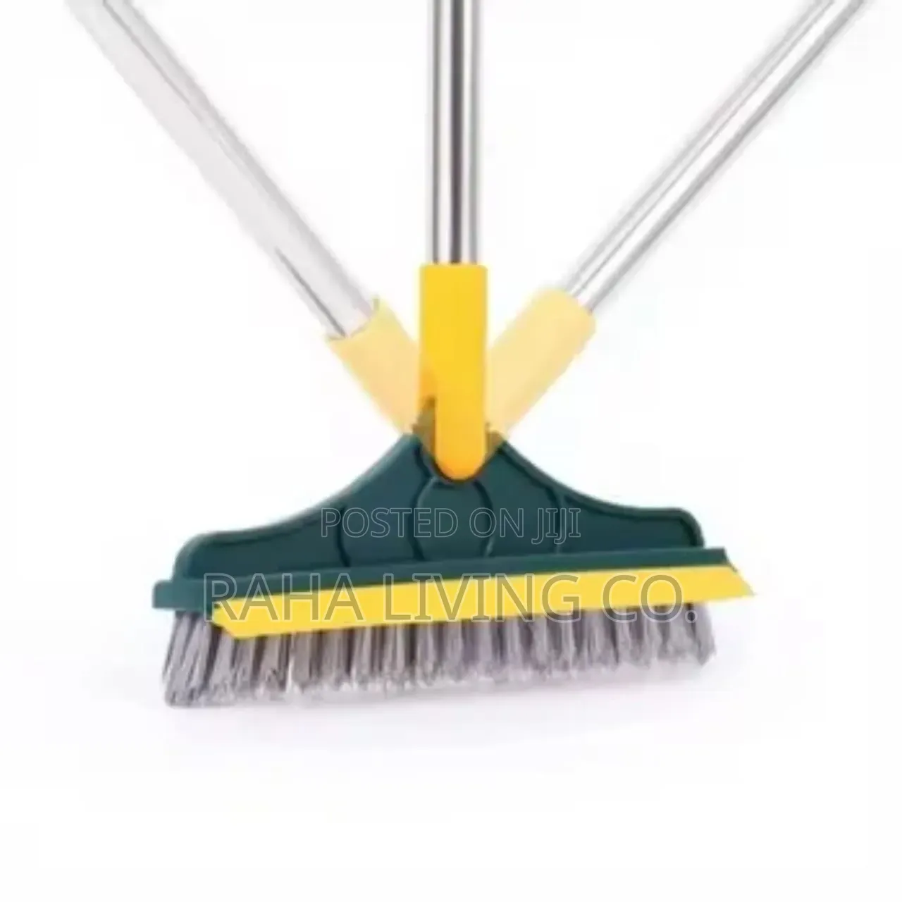 3-in-1 v-Shaped Floor Scrubbing Brush With Squeegee