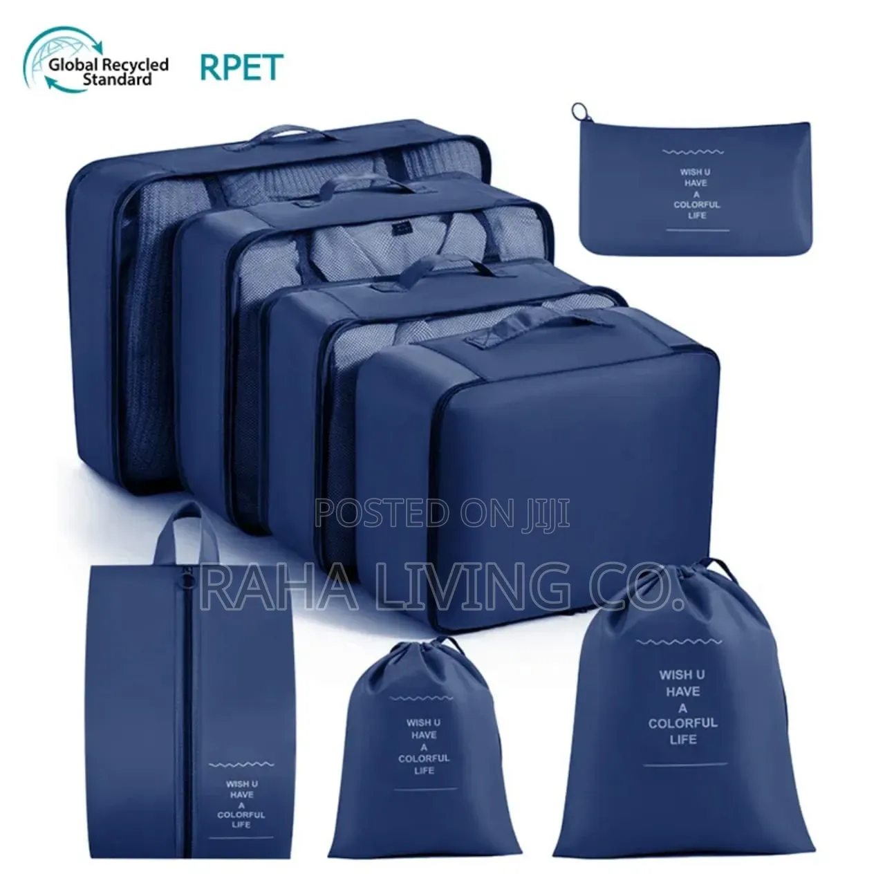 8-Piece Travel Packing Cubes | Suitcase Luggage Organizers