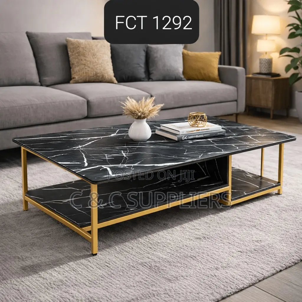 Coffee Table With Storage Shelf