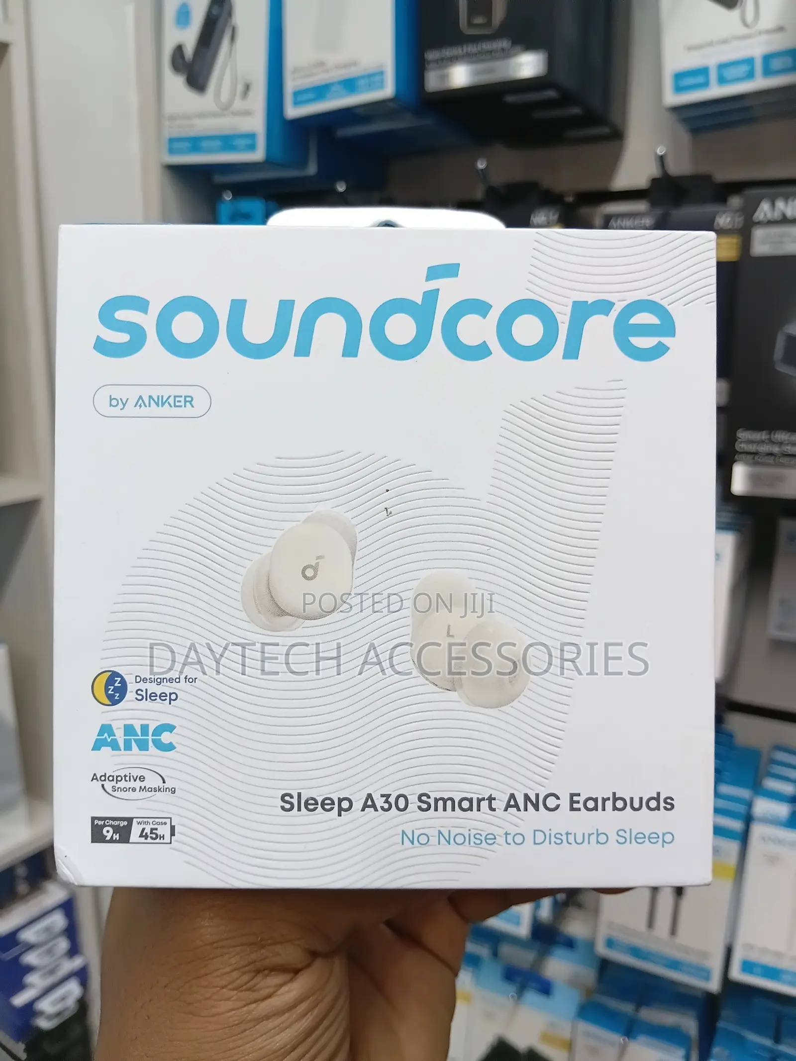 The Soundcore Sleep A30 Smart ANC Earbuds by Anker