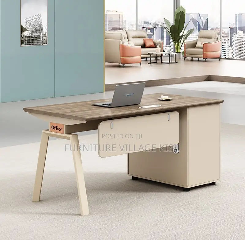 Office Desk: Modern Desk With Drawer 1200mm