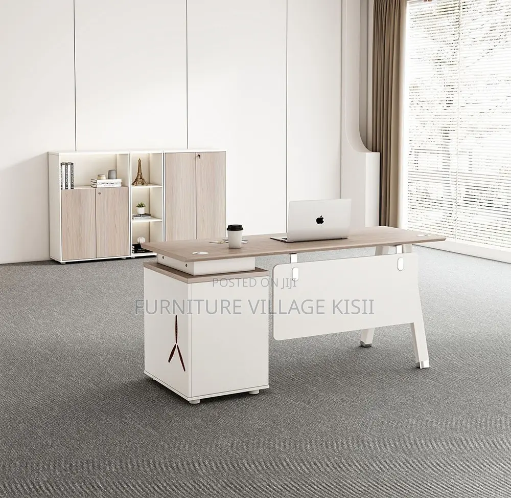 Office Desk: Modern Desk With Drawer 1200mm