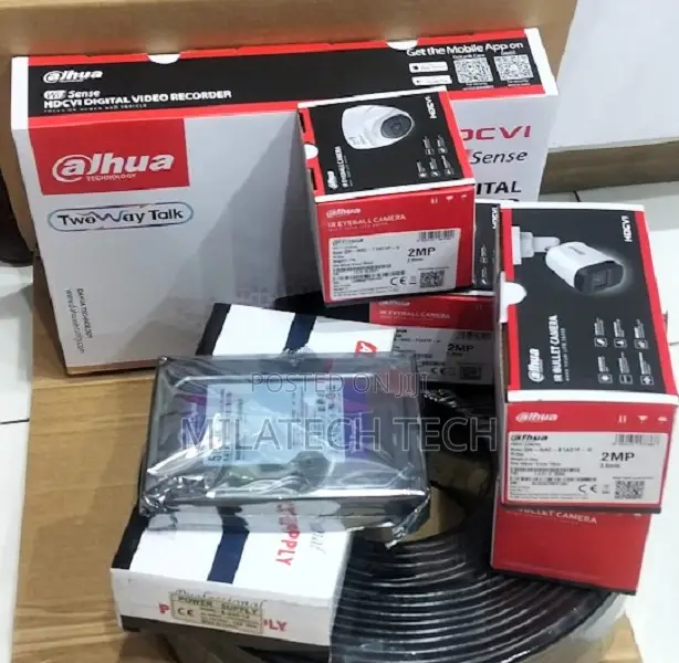 4 Channel Dahua CCTV Camera Kit Complete Set