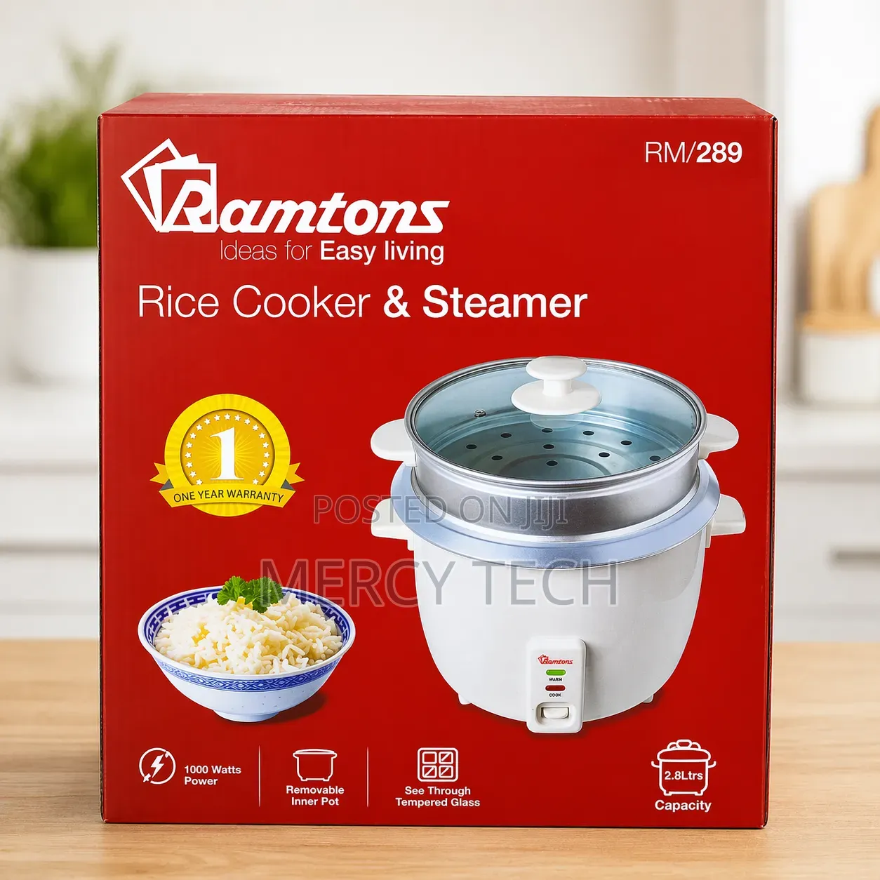 Ramtons Rice Cooker (RM/289)
