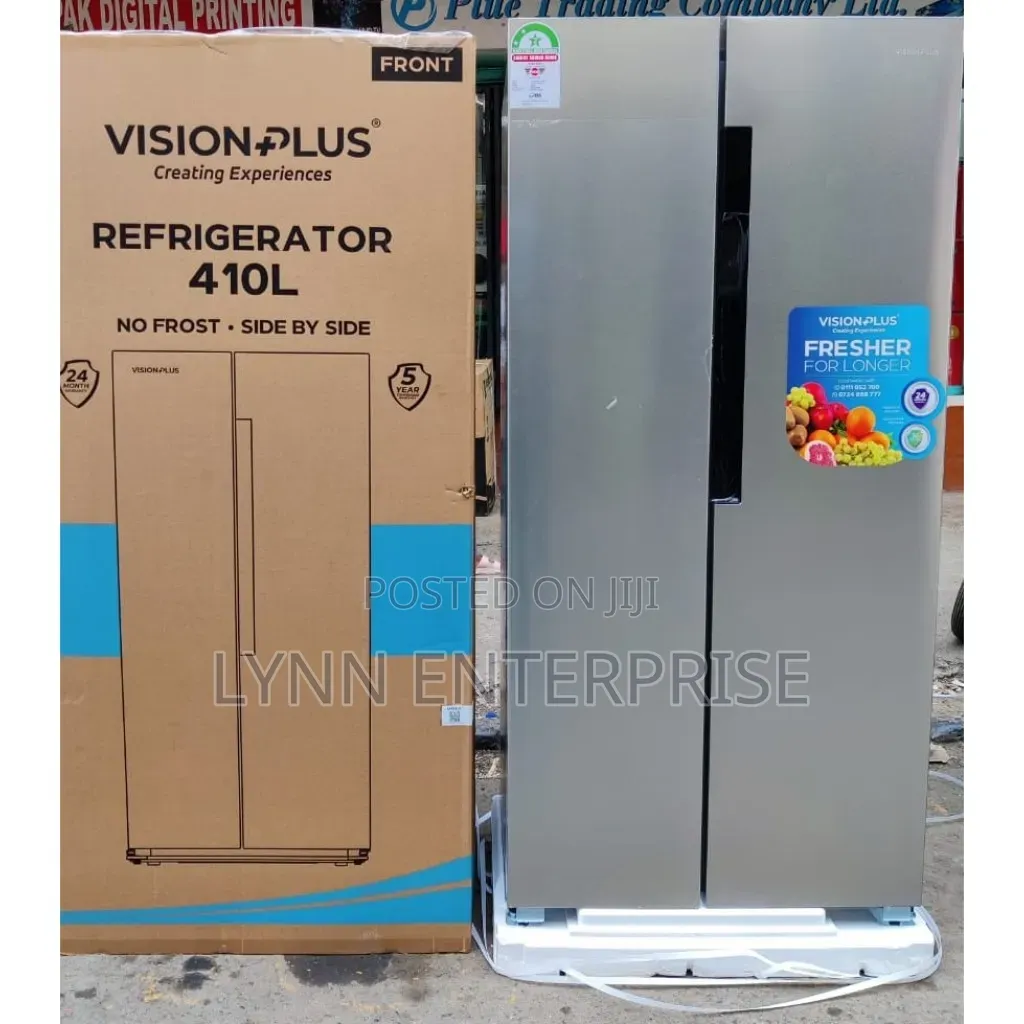 Vision Plus Fridge Side by Side No Frost 410litres