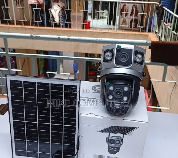 4mp V380 Pro Outdoor Camera With Night Vision Solar Dual