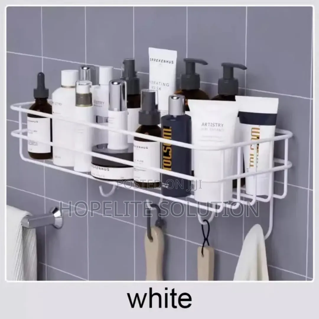 Mettalic Storage Caddy With Hooks