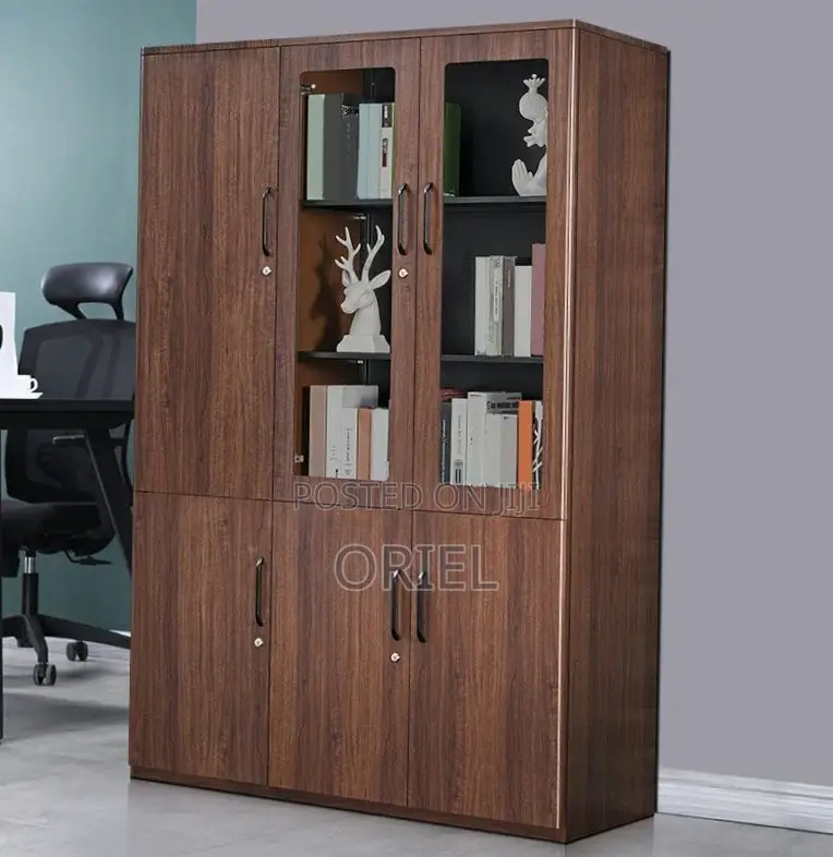 Office Cabinet : Office 3-Door Wooden Filing Document Cabinet