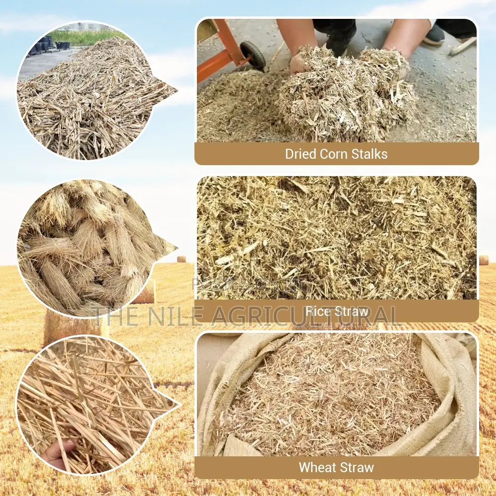 High Speed Agricultural Animal Feed Straw Cutter Machine