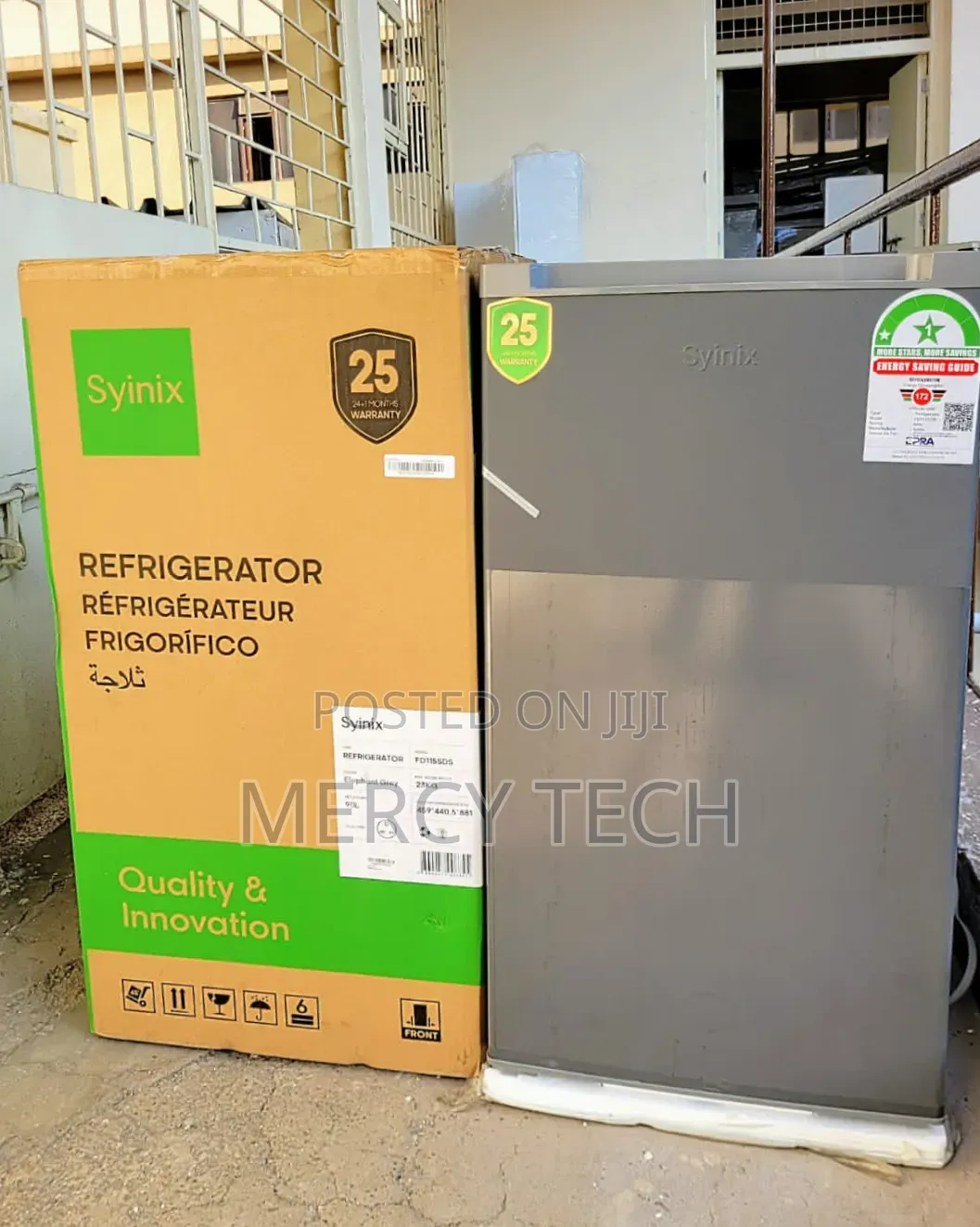 Syinix 90L Single Door Refrigerator