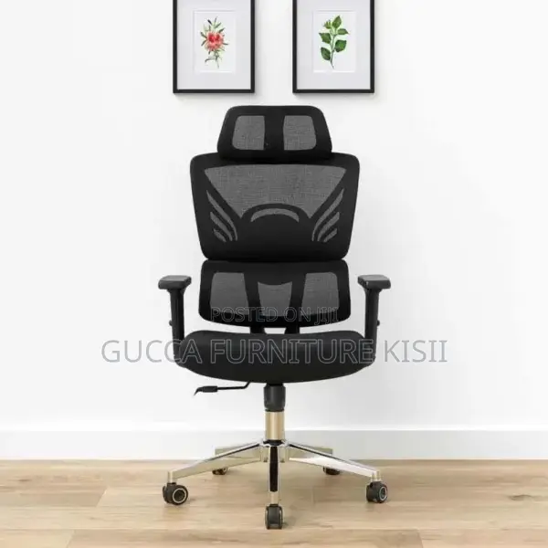 Office Desk; High Back Orthopedic Chair