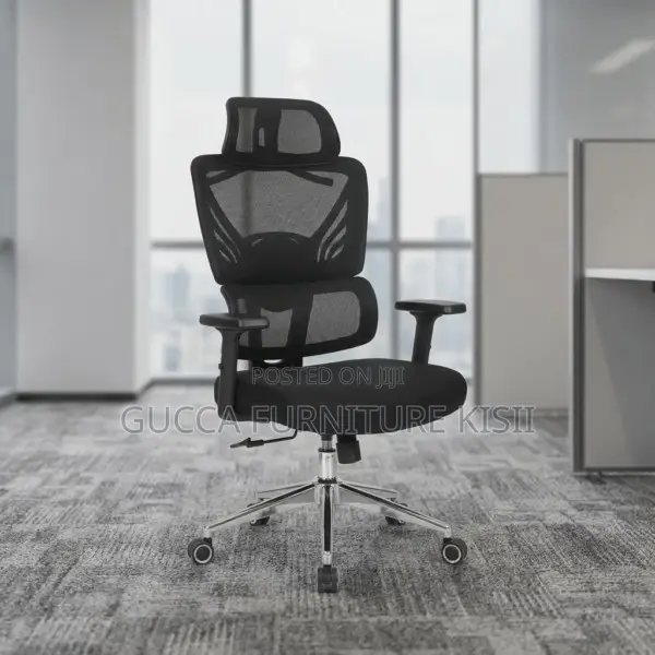 Office Desk; High Back Orthopedic Chair