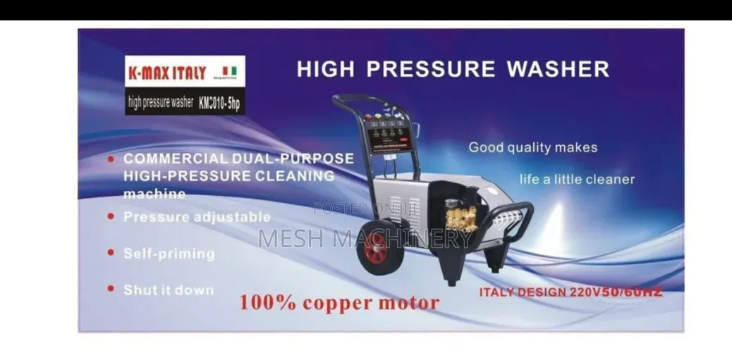 K-Max ITALY 4000PSI 5HP High Pressure Electric Car Wash