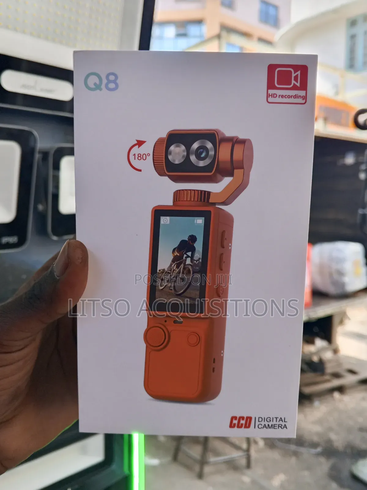 Q8 Portable Digital Camera 180° HD Recording Vlogging Camera