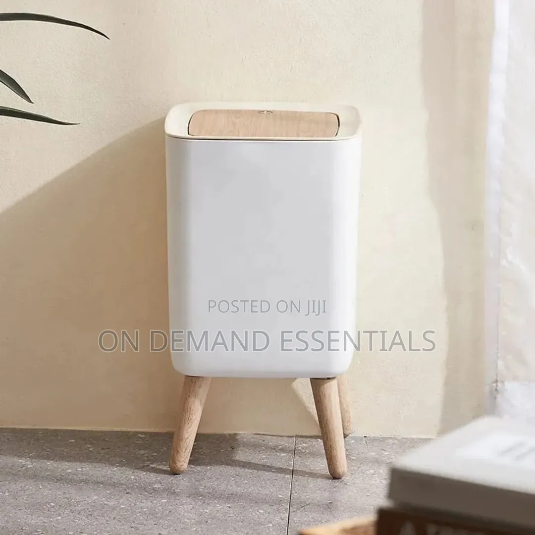Nordic Rectangular Trash Bin Bathroom Storage Bucket With Lid