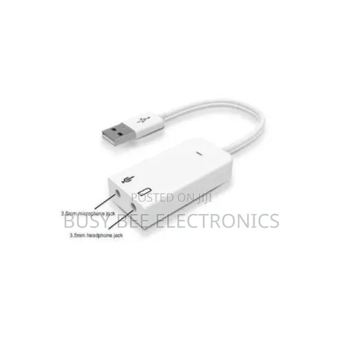 3.5mm Auxiliary Audio to USB Audio Adapter Card
