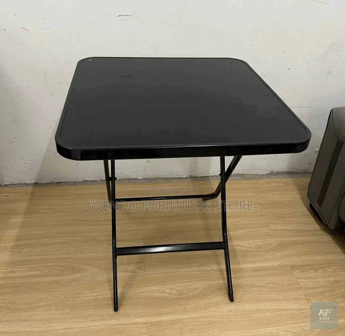 Home Tables; Portable Black Foldable Dining Table