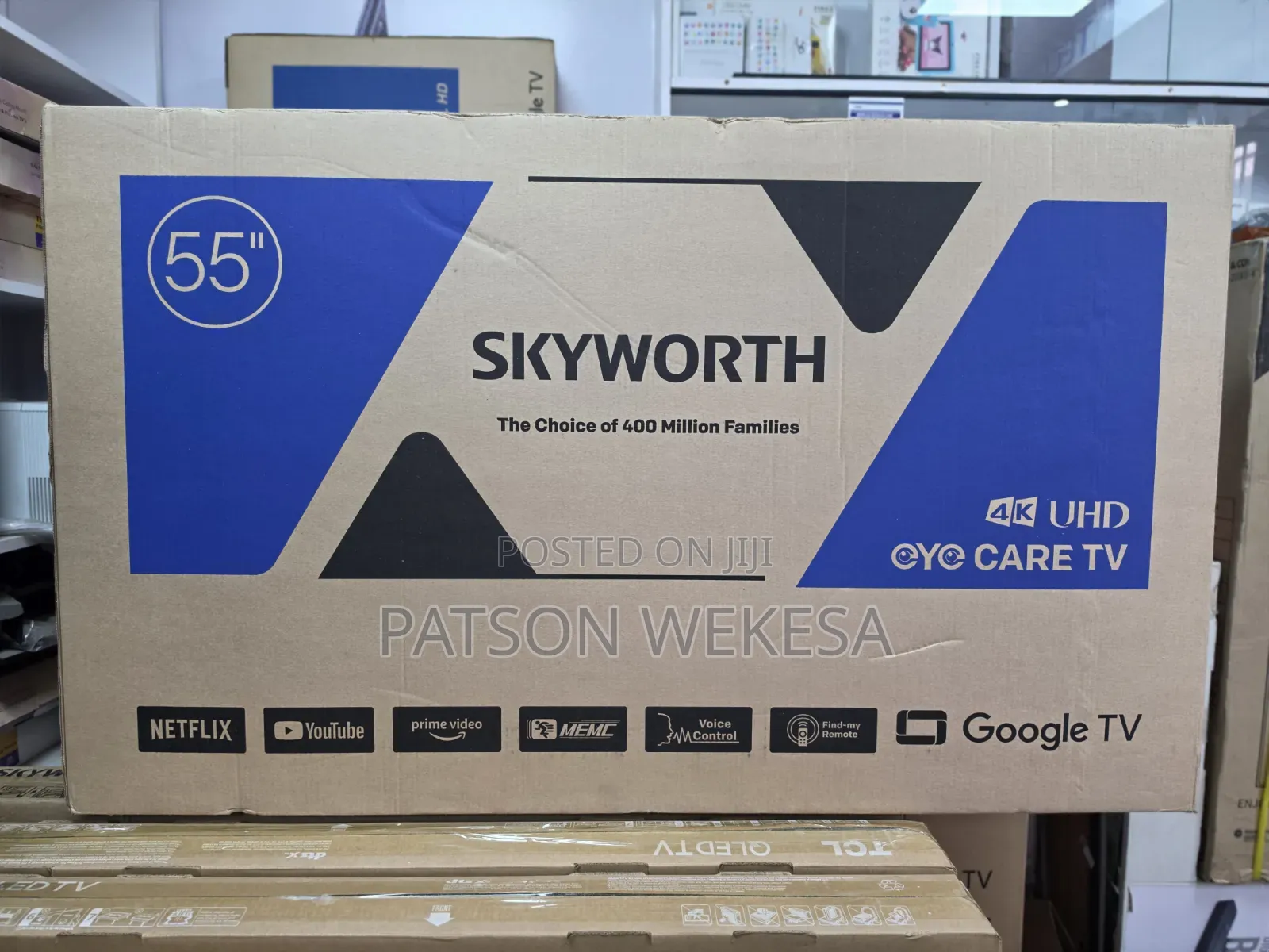 Skyworth 55 Inch LED Smart Google TV – HDR, Dolby Audio,55G6500H -