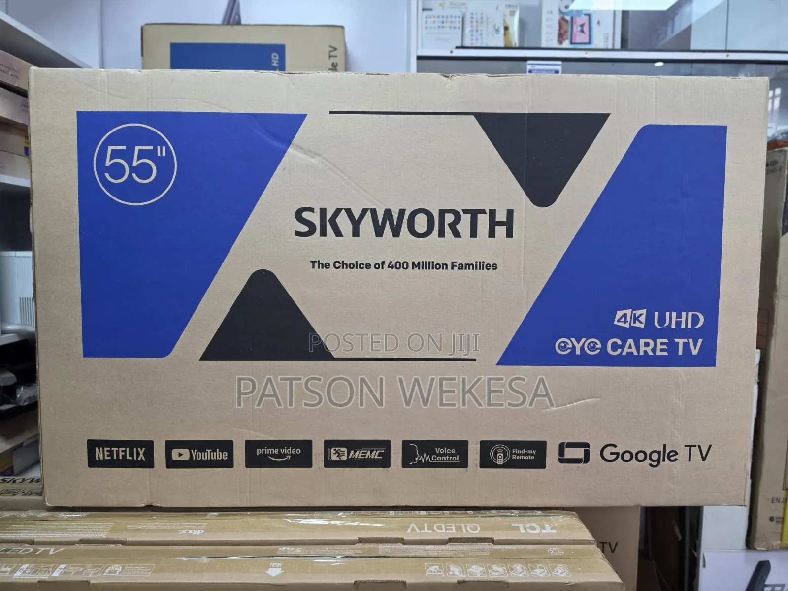 Skyworth 55 Inch LED Smart Google TV – HDR, Dolby Audio,55G6500H -