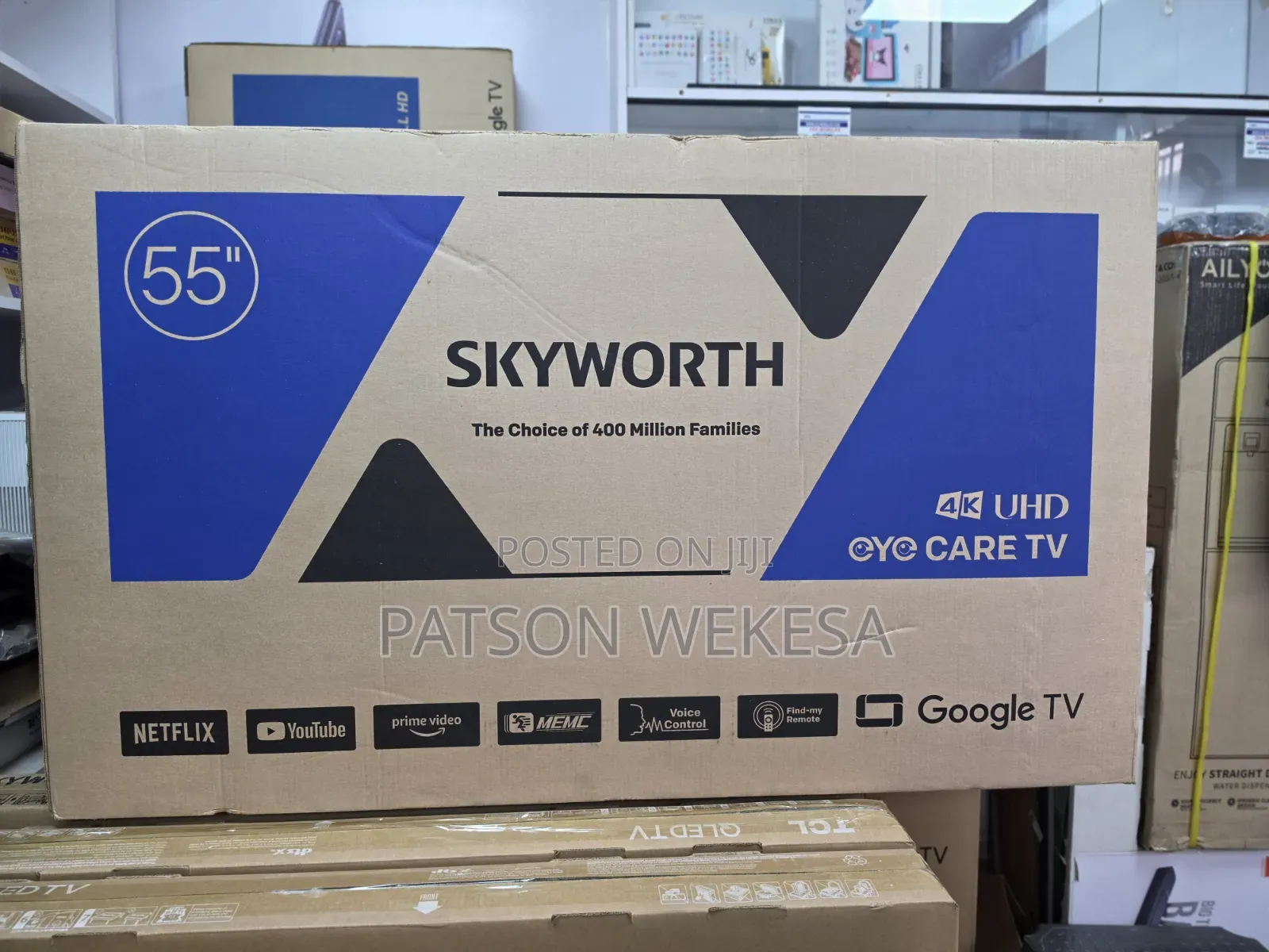 Skyworth 55 Inch LED Smart Google TV – HDR, Dolby Audio,55G6500H -