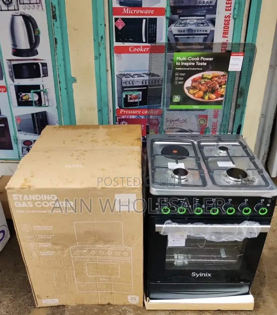 Syinix 60 by 60 3+1 Standing Cooker
