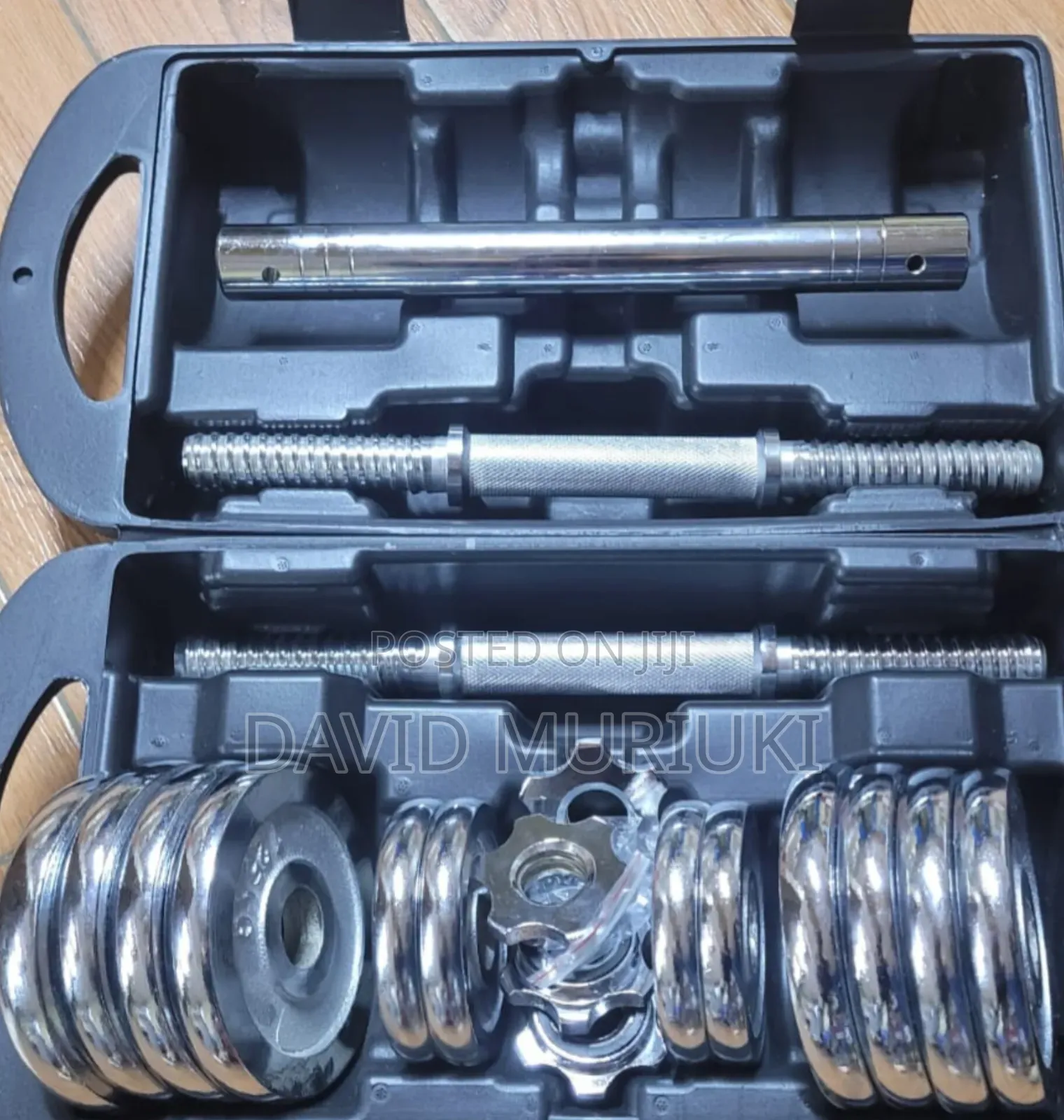 15kg Heavy-Duty Chrome Dumbbell
