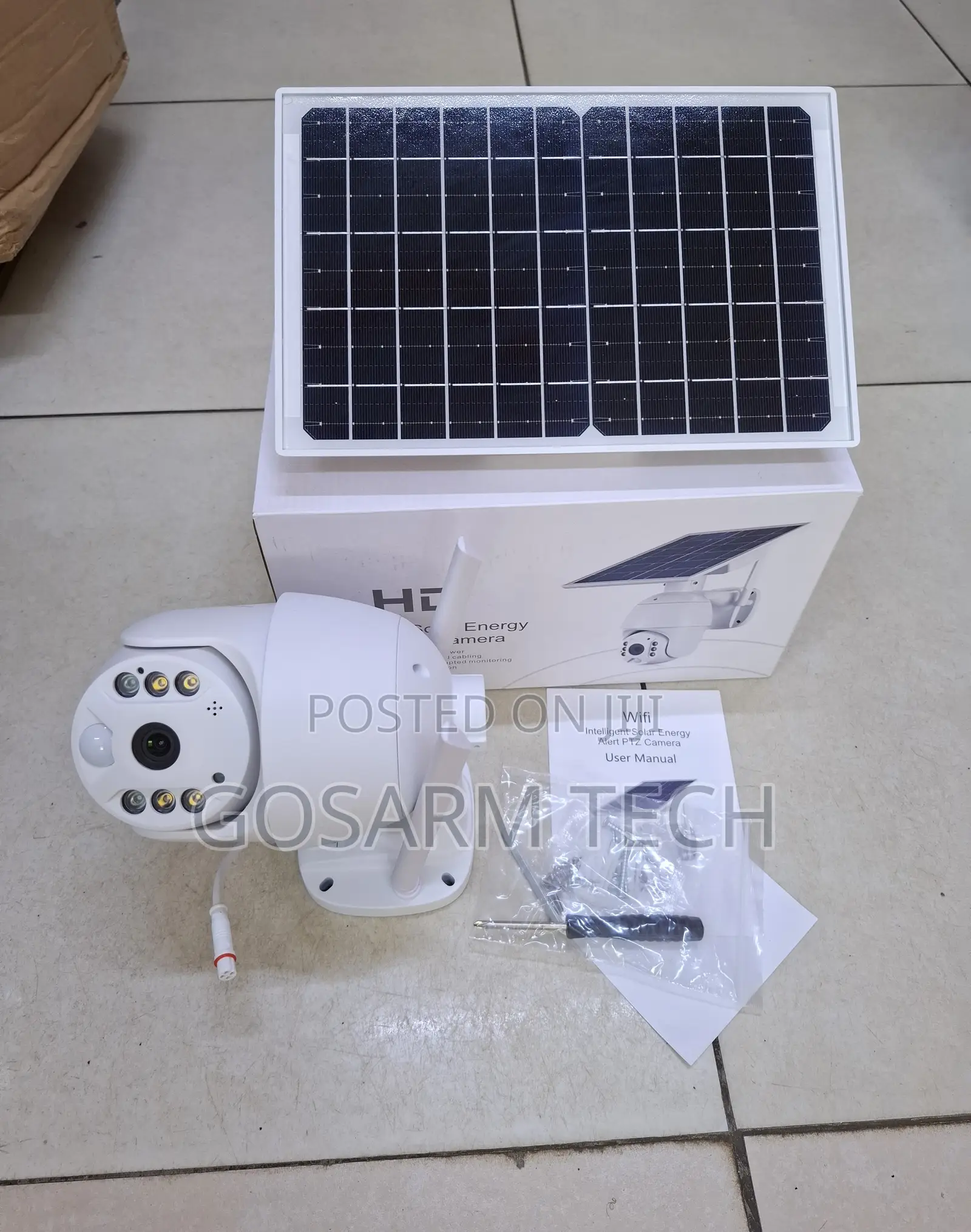 Professional Ubox Single Lens Solar Camera – WiFi Security Camera