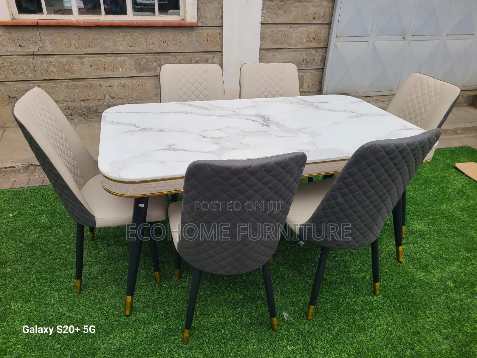 Dining Table; 6 Seater Marble Dining Table
