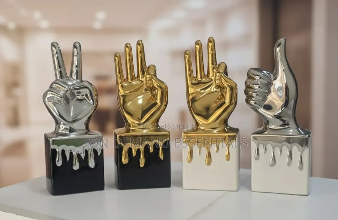 Creative Embroidery Medal Thumbs Up Trophy Gold Silver Decoration