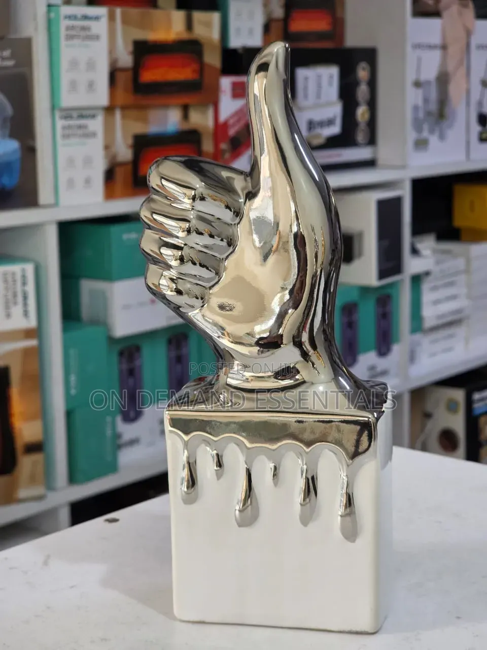 Creative Embroidery Medal Thumbs Up Trophy Gold Silver Decoration
