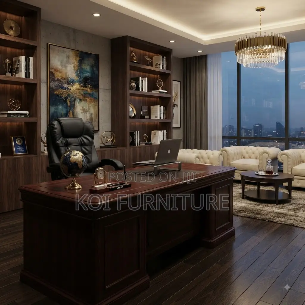 Office Chairs; Butterfly Executive Leather Office Chair With Footrest