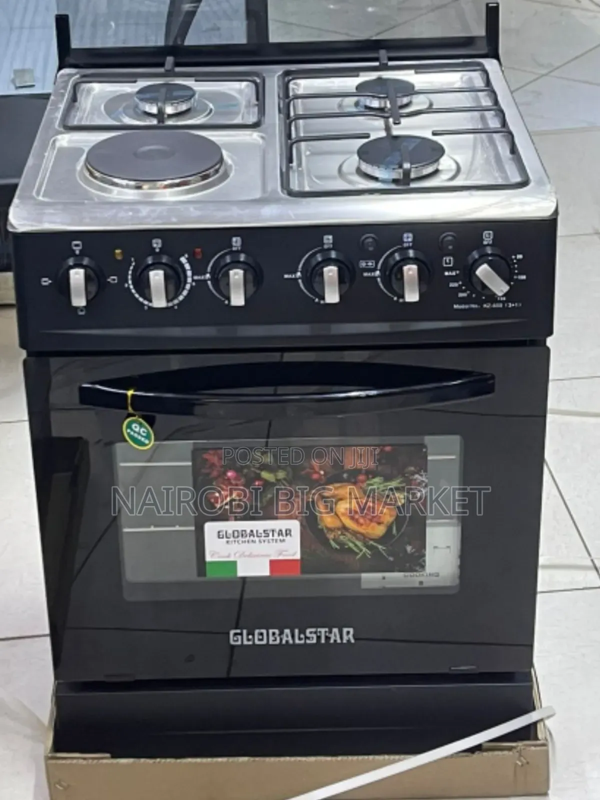 Black 60*60 Globalstar Jet 3+1 Standing Cooker