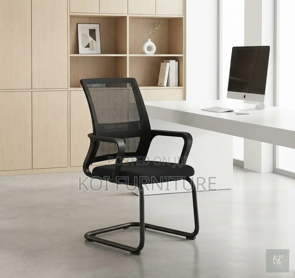 Office Chairs; Mesh Sled Based Boadroom Visitors Office Chairs