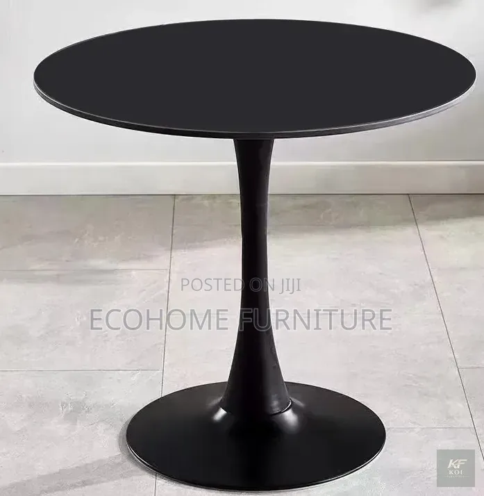 Modern Round Coffee Table With Pedestal Base