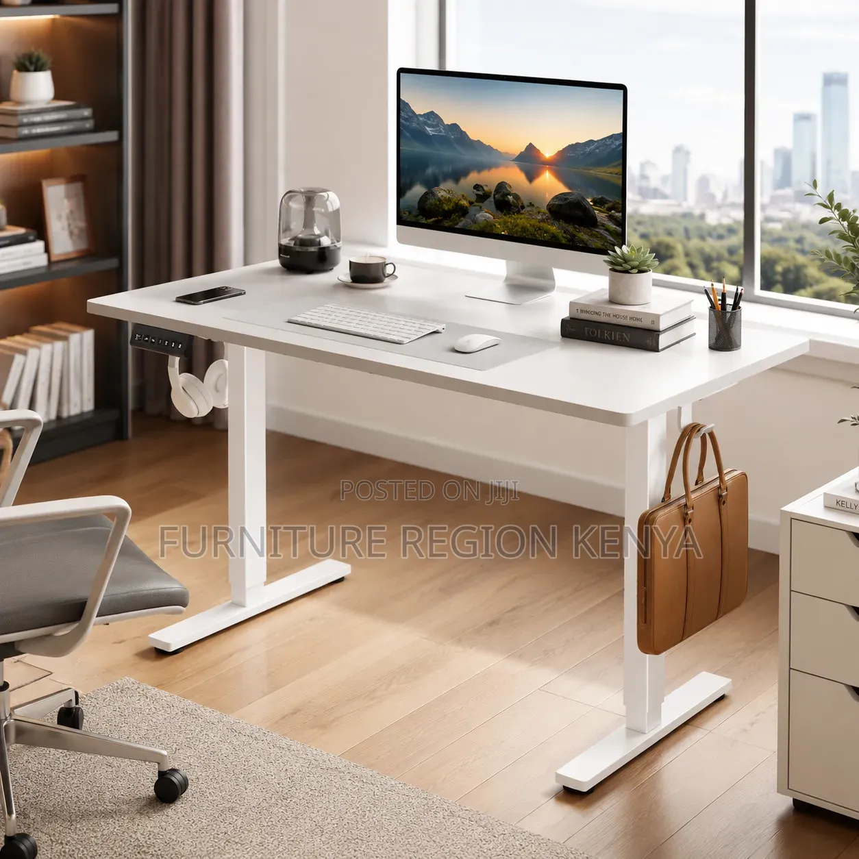 Electric Height-Adjustable Office Desk 1.2m