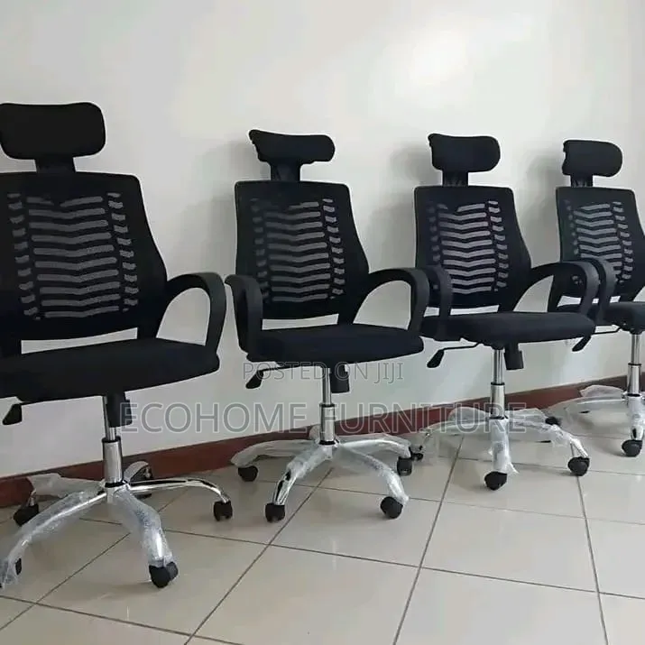 Office Chair Ergonomic Mesh Chair With Headrest Adjustable Height