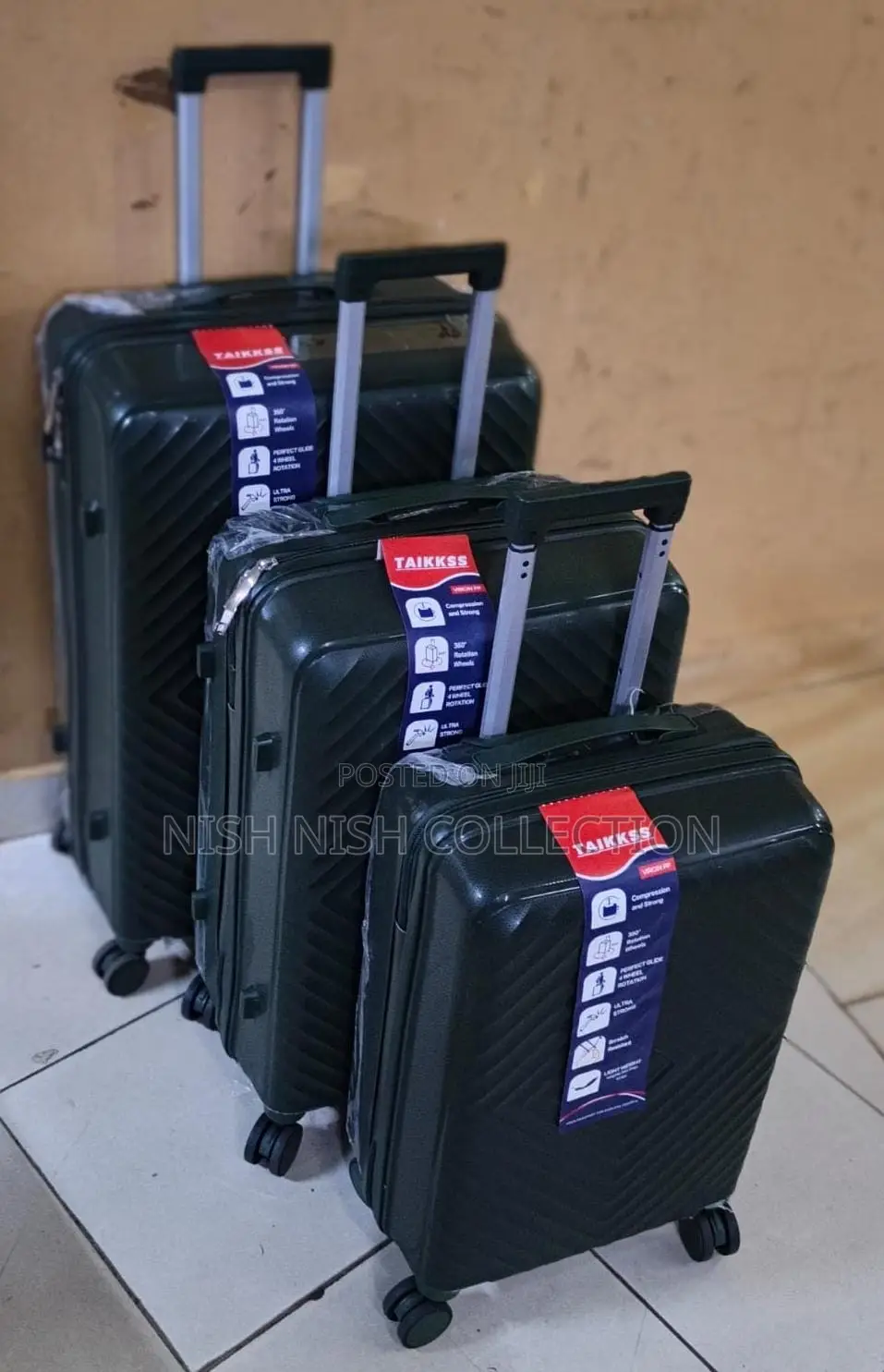 * Unbreakable Rubber Suitcase Pp 3-in-1 Suitcase Set*