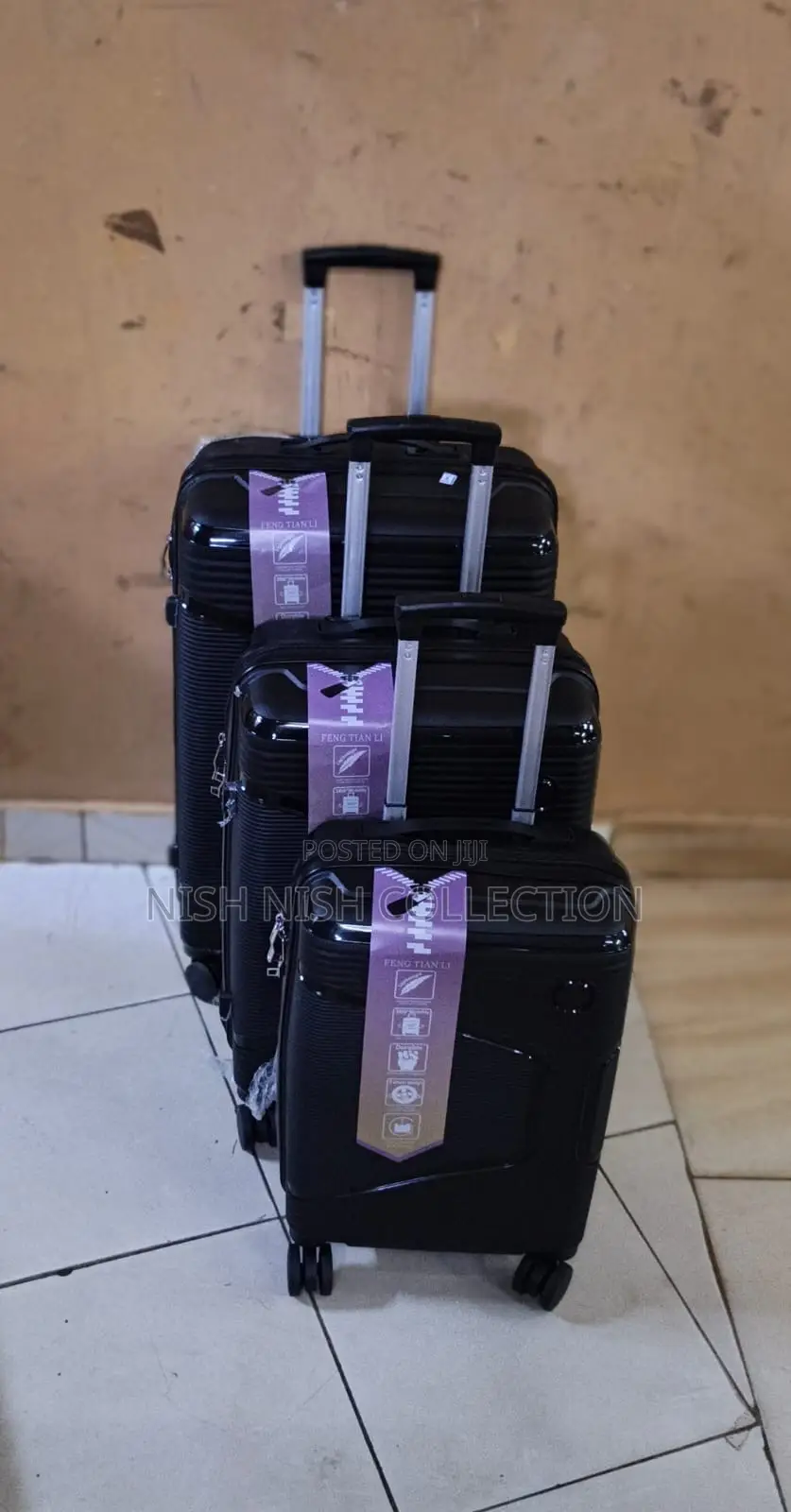 * Unbreakable Rubber Suitcase Pp 3-in-1 Suitcase Set*