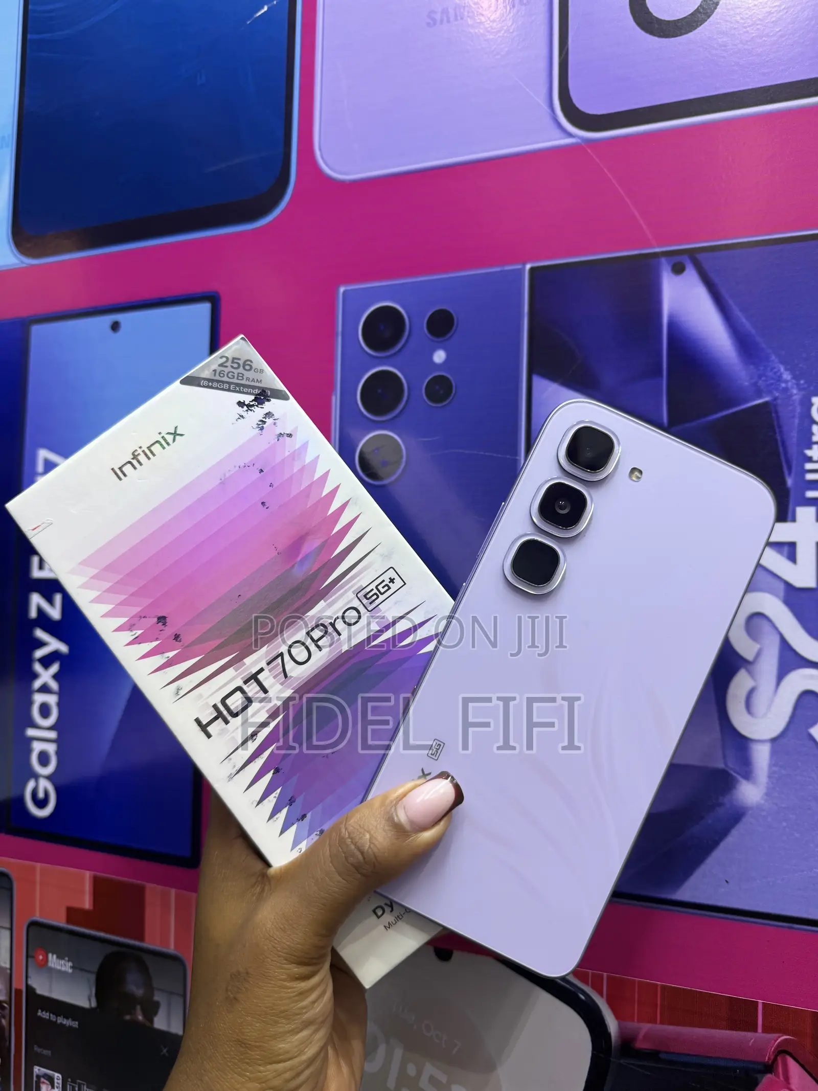 New Infinix Hot 70 Pro 5G+ 256 GB Purple