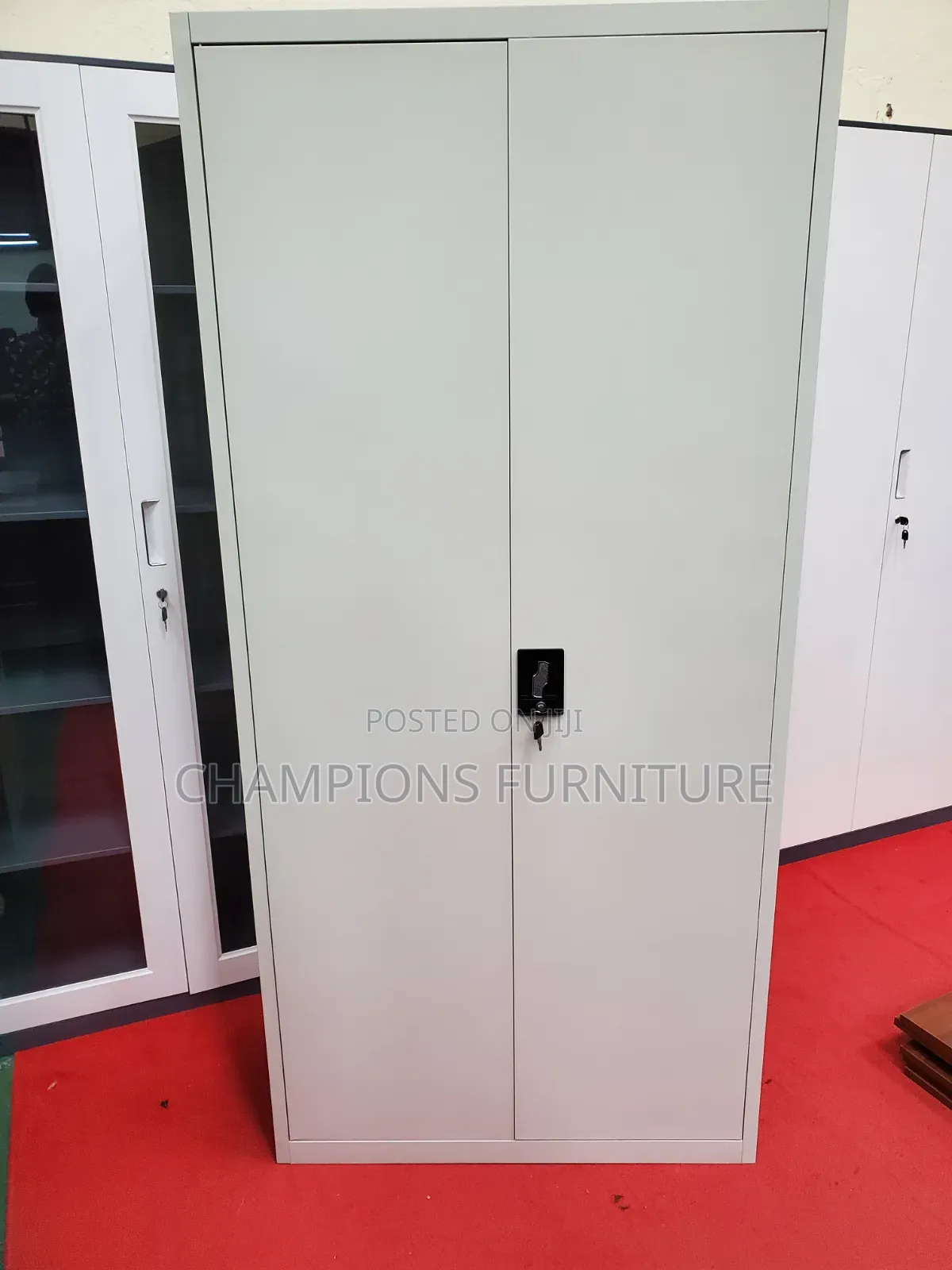 Heavy Duty 2-Door Filing Cabinet With Lock