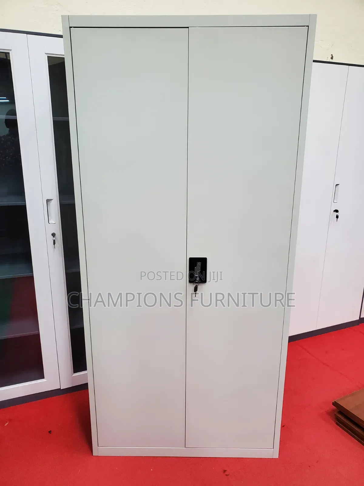 Heavy Duty 2-Door Filing Cabinet With Lock