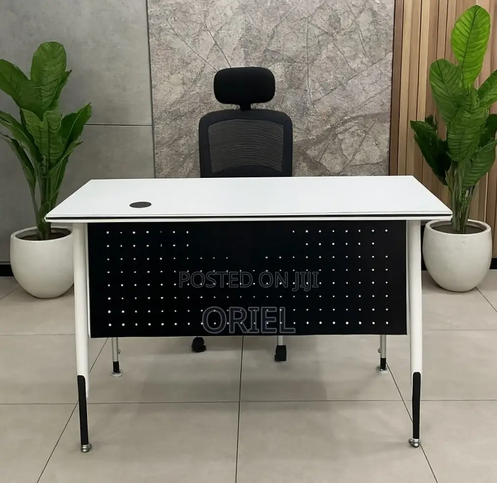 Office Cabinet : 1.2m White Folding Office Table