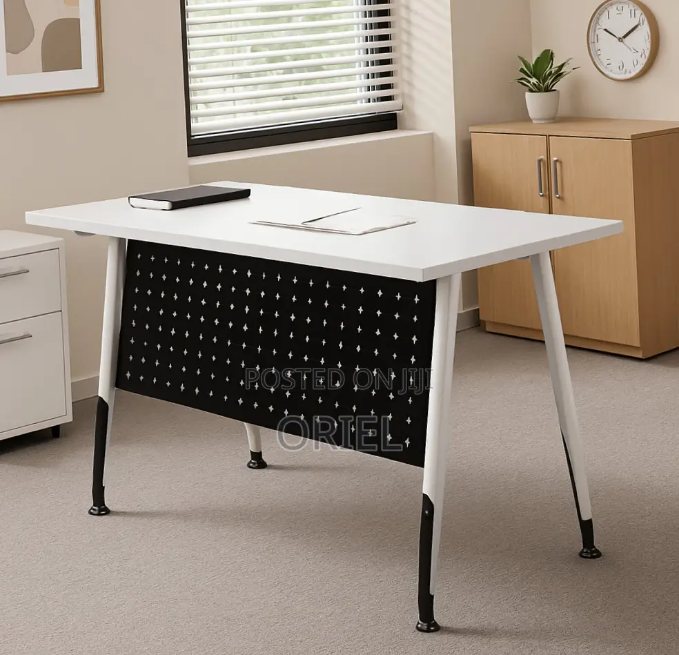 Office Cabinet : 1.2m White Folding Office Table