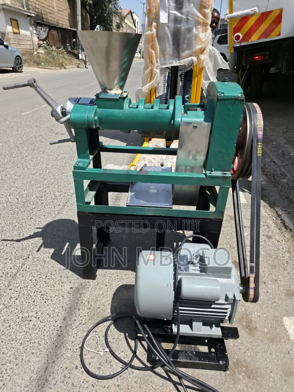 Commercial Oil Pressing Machine - With Motor and Stand