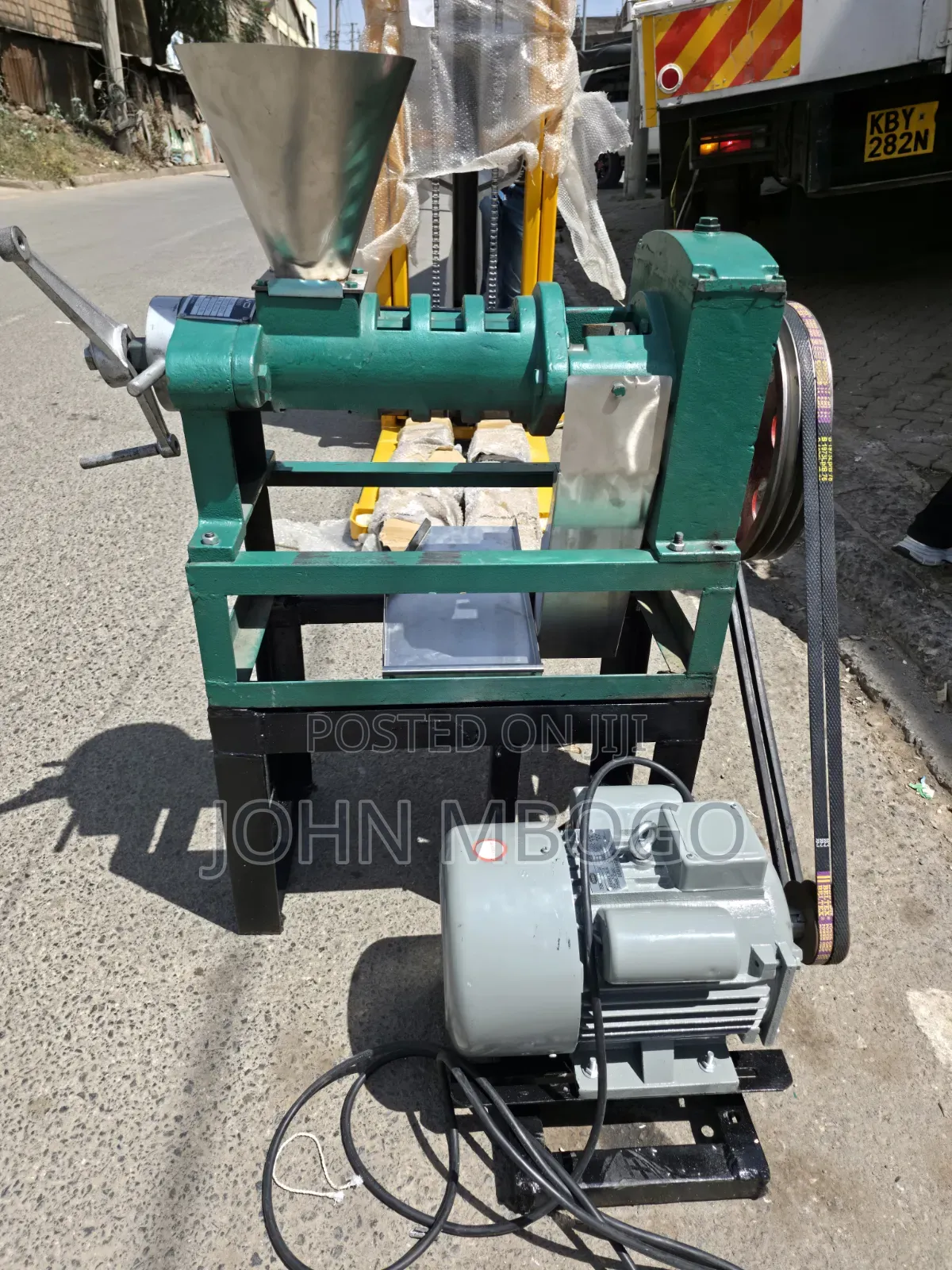 Commercial Oil Pressing Machine - With Motor and Stand