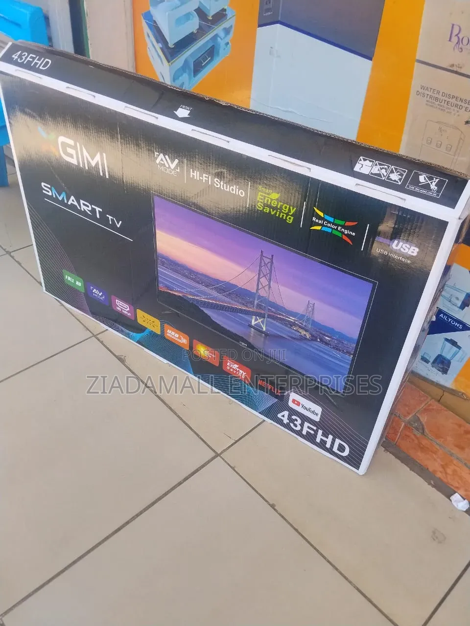 X Gimi 43inches Smart TV. Bluetooth Enabled