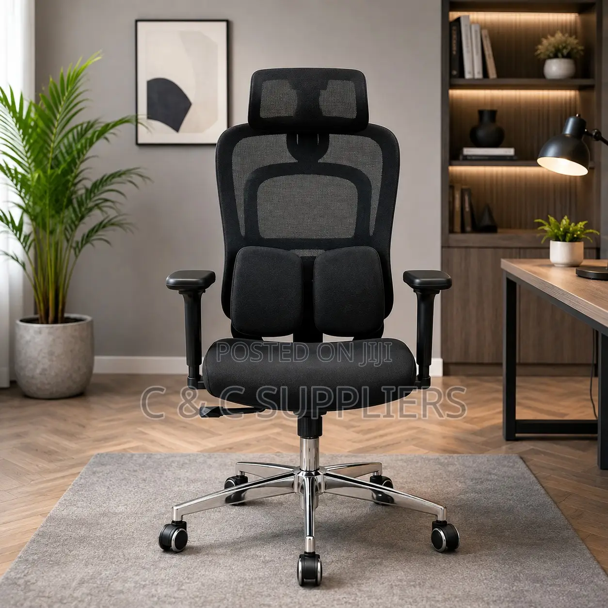 Executive Mesh Chair With Lumber Support.