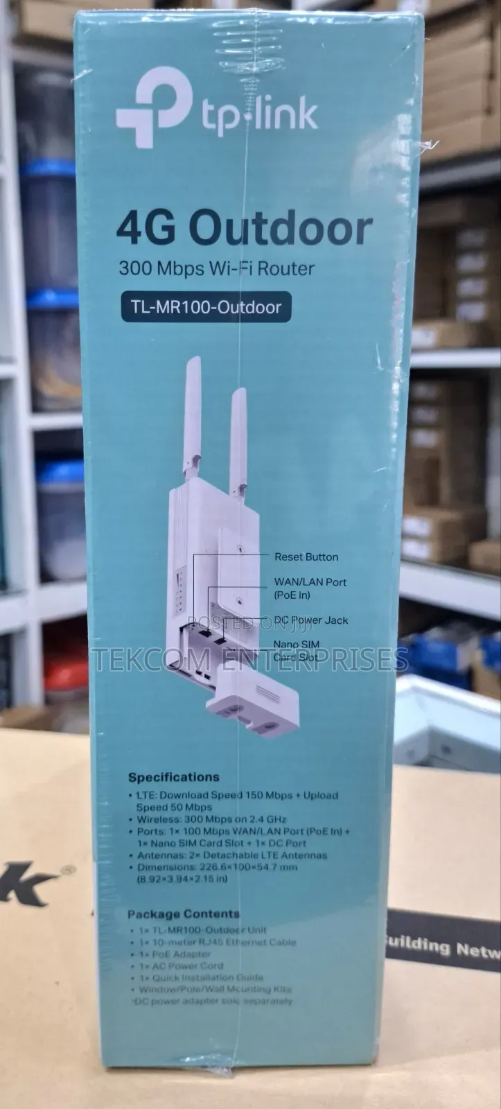 TP-Link TL-MR100-Outdoor 4G LTE 300 MBPS Wi-Fi Router