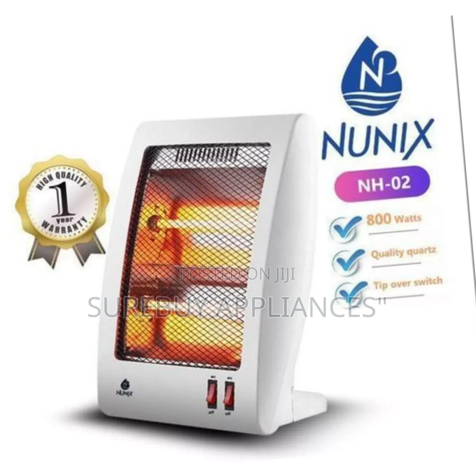 Nunix Quartz Portable Electric Room Heater